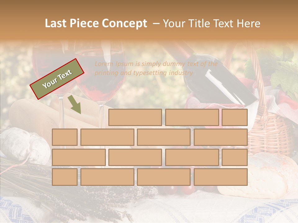 Wineglass Harvest Bottle PowerPoint Template