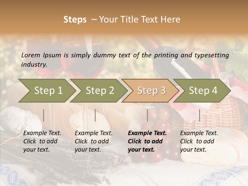 Wineglass Harvest Bottle PowerPoint Template