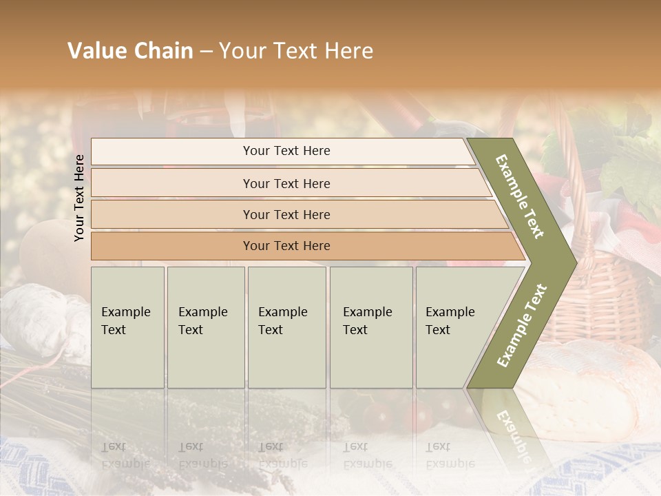 Wineglass Harvest Bottle PowerPoint Template