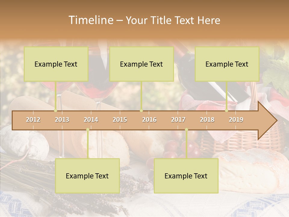 Wineglass Harvest Bottle PowerPoint Template