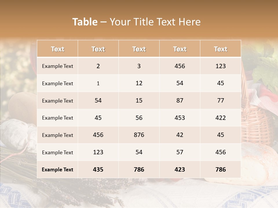 Wineglass Harvest Bottle PowerPoint Template