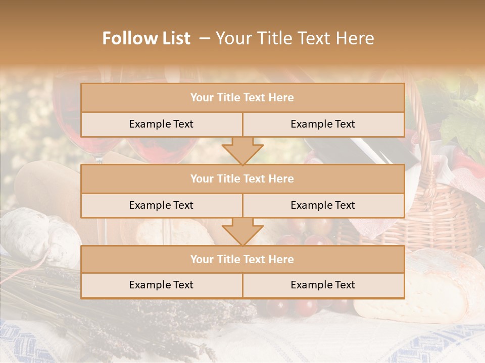 Wineglass Harvest Bottle PowerPoint Template