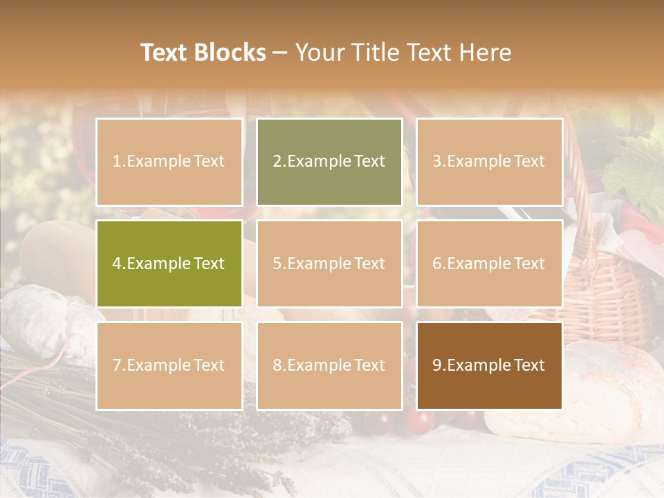 Wineglass Harvest Bottle PowerPoint Template