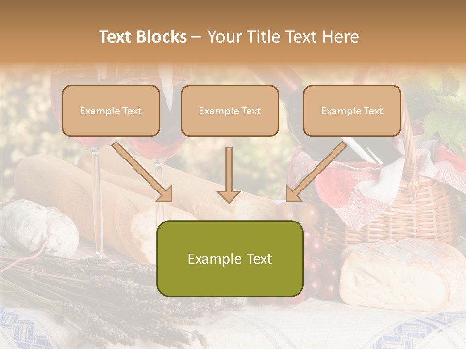 Wineglass Harvest Bottle PowerPoint Template
