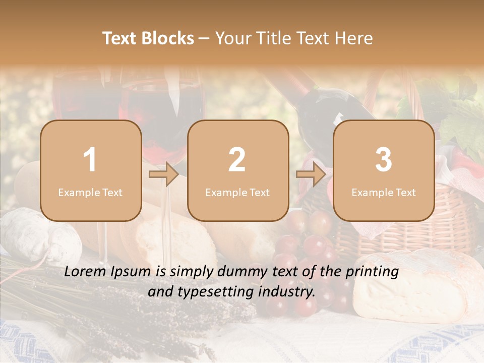 Wineglass Harvest Bottle PowerPoint Template