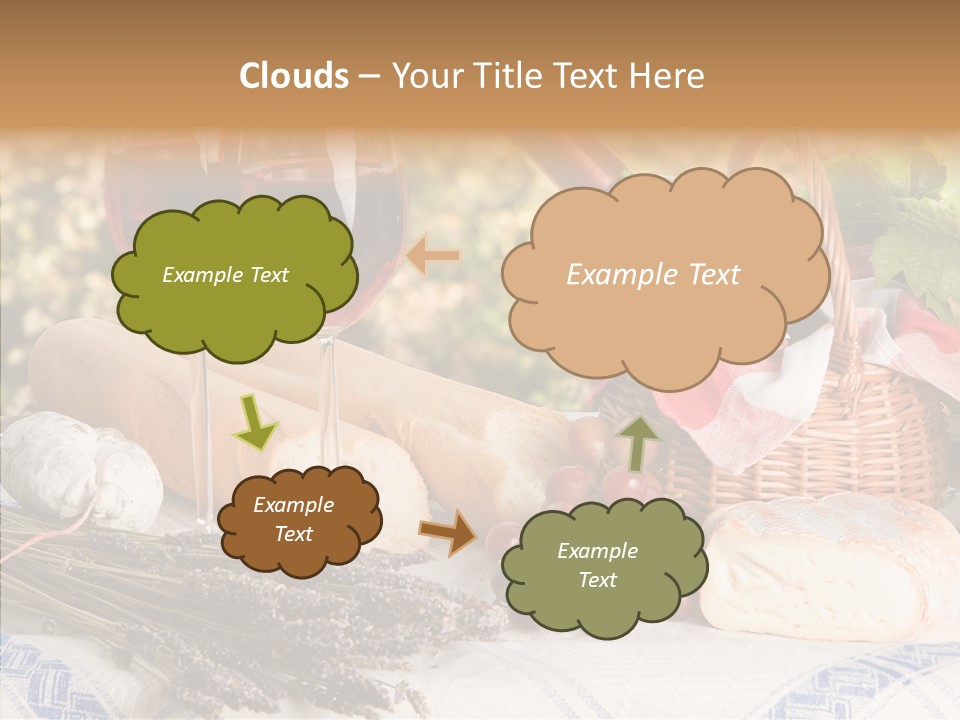 Wineglass Harvest Bottle PowerPoint Template