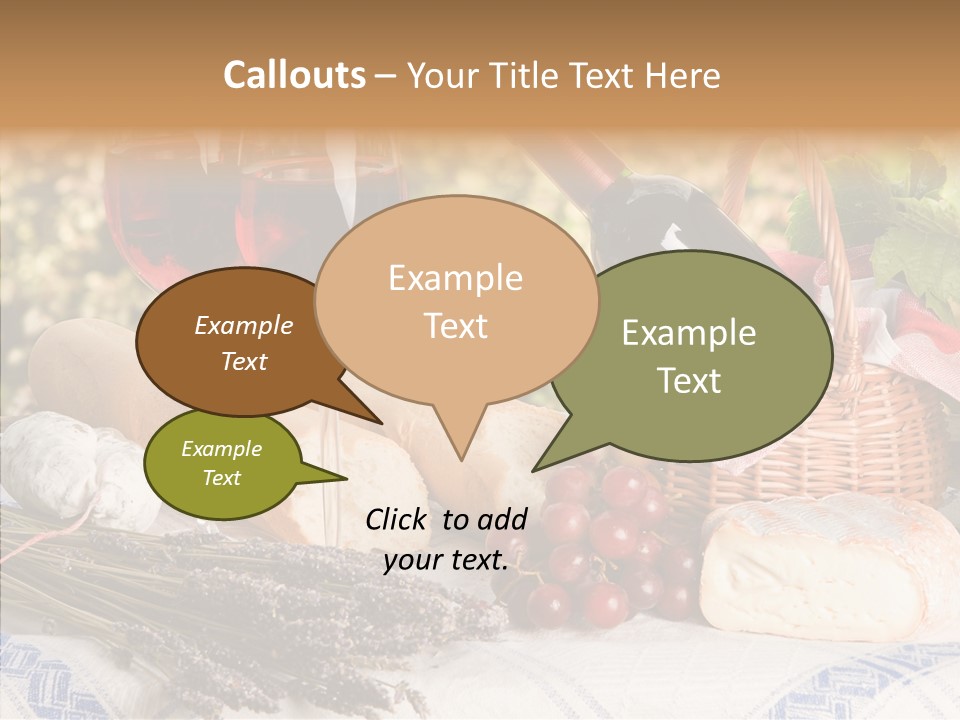 Wineglass Harvest Bottle PowerPoint Template