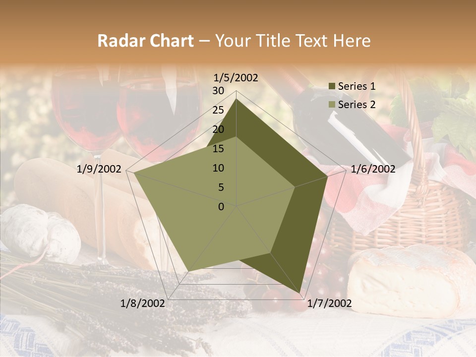 Wineglass Harvest Bottle PowerPoint Template