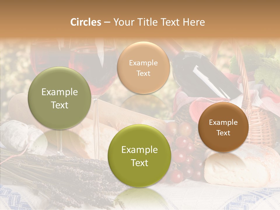 Wineglass Harvest Bottle PowerPoint Template