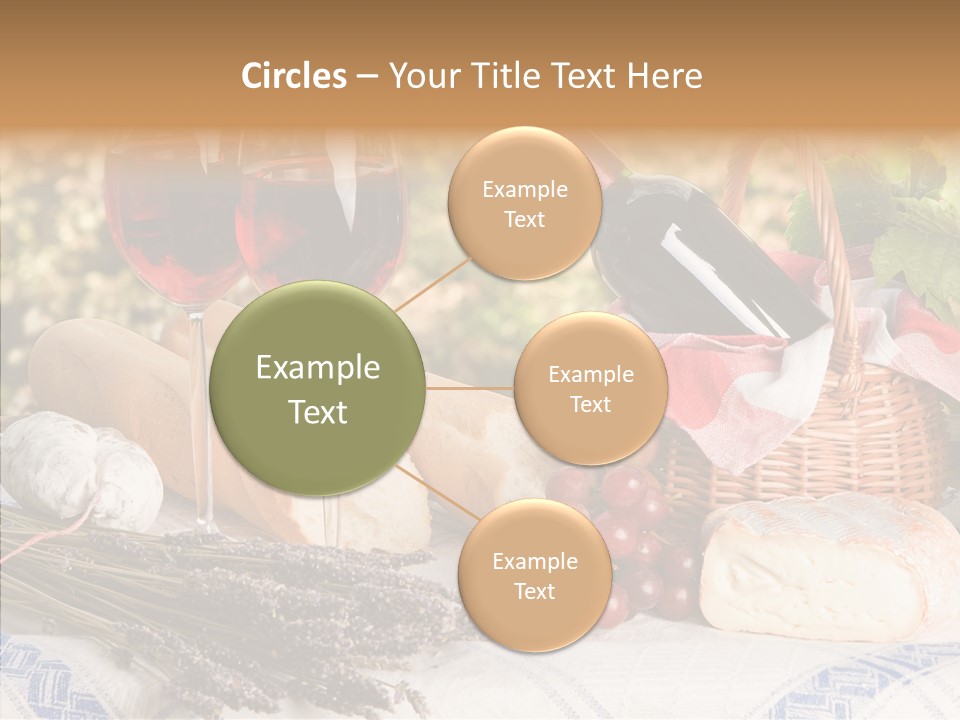 Wineglass Harvest Bottle PowerPoint Template