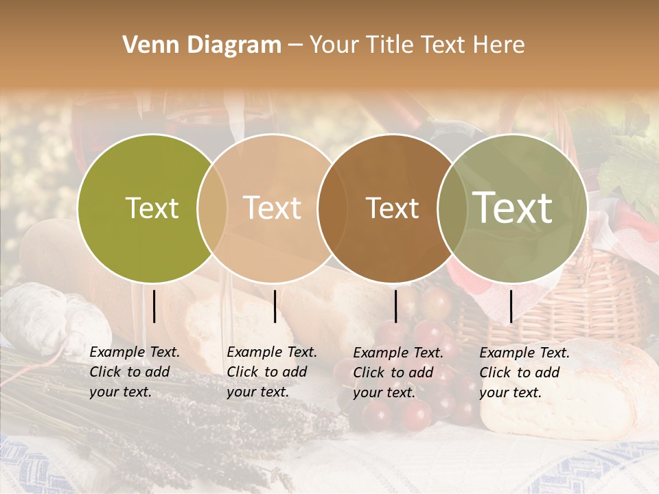 Wineglass Harvest Bottle PowerPoint Template