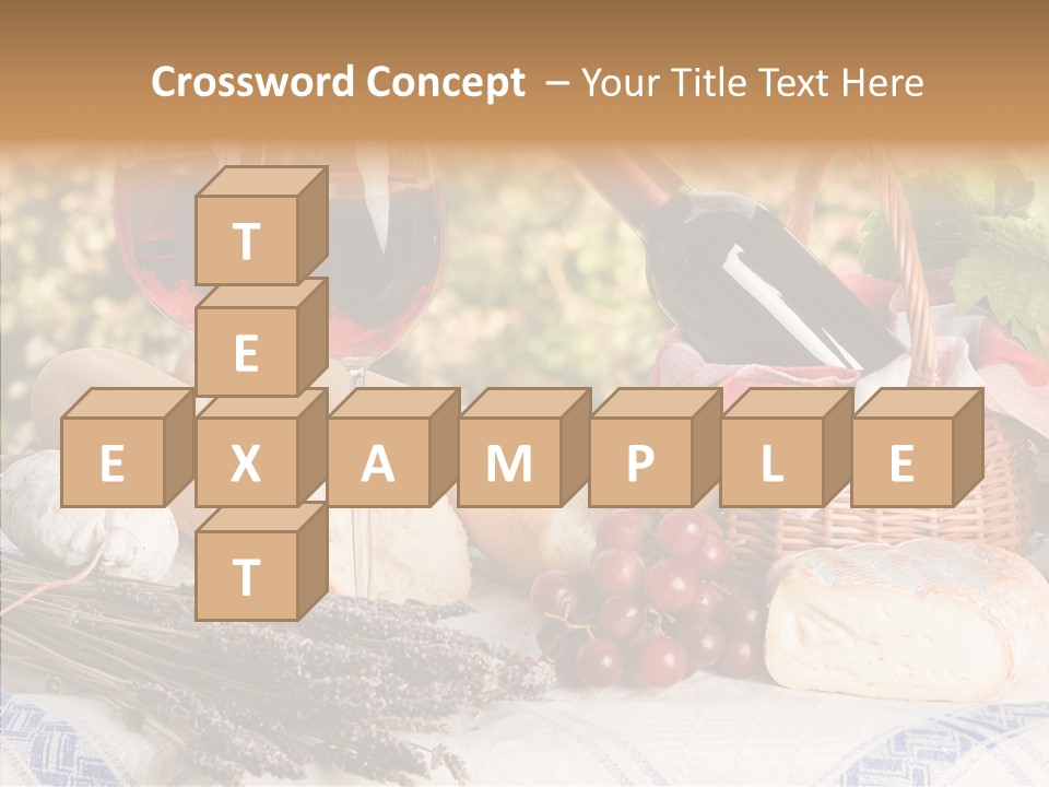 Wineglass Harvest Bottle PowerPoint Template