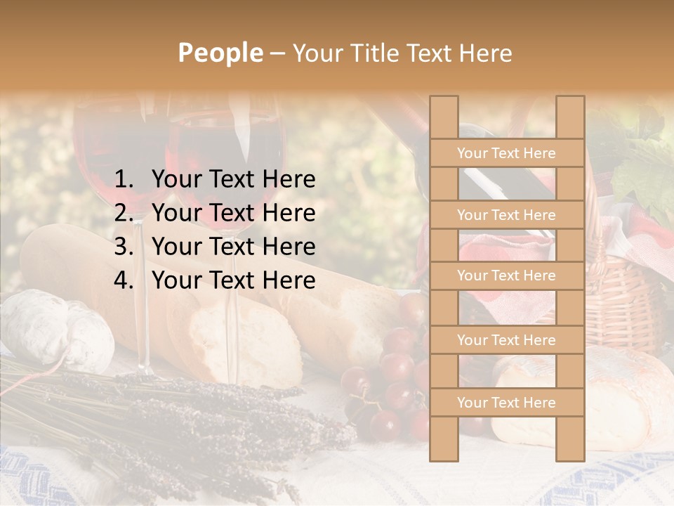 Wineglass Harvest Bottle PowerPoint Template