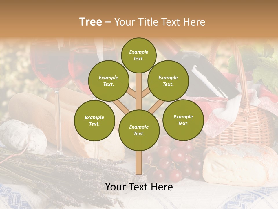 Wineglass Harvest Bottle PowerPoint Template