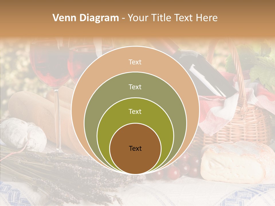 Wineglass Harvest Bottle PowerPoint Template