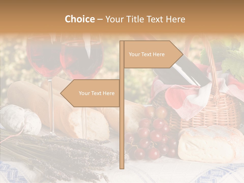 Wineglass Harvest Bottle PowerPoint Template
