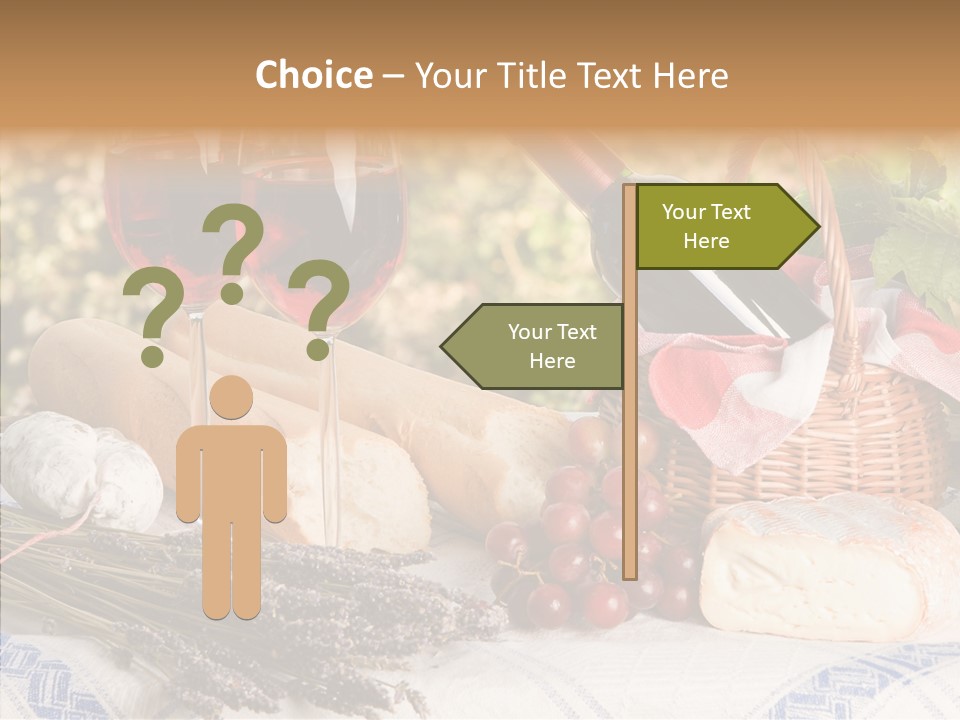 Wineglass Harvest Bottle PowerPoint Template