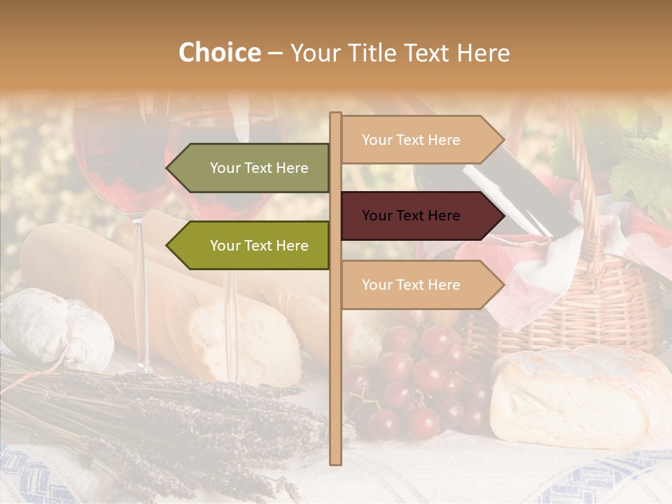 Wineglass Harvest Bottle PowerPoint Template