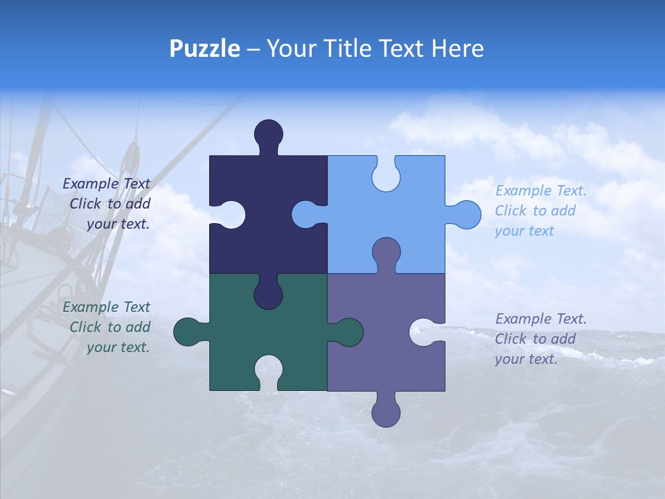 Beauty Harbor Mast PowerPoint Template