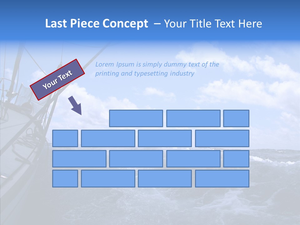 Beauty Harbor Mast PowerPoint Template
