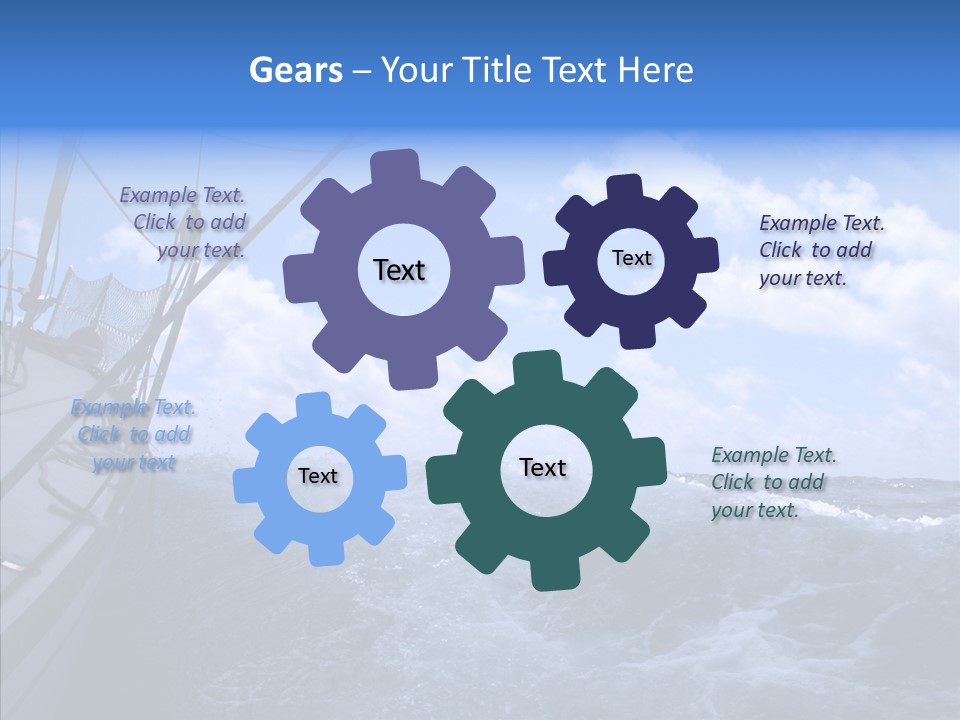 Beauty Harbor Mast PowerPoint Template