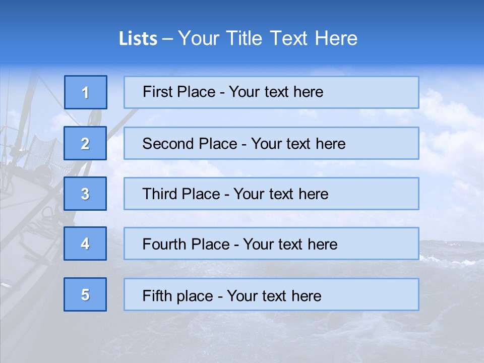 Beauty Harbor Mast PowerPoint Template