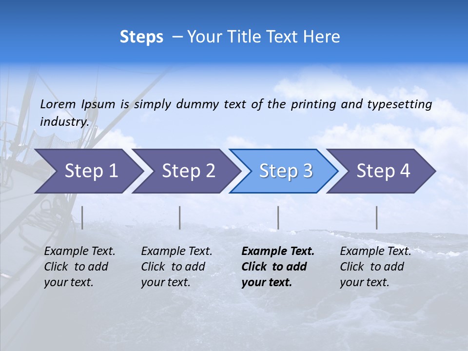 Beauty Harbor Mast PowerPoint Template