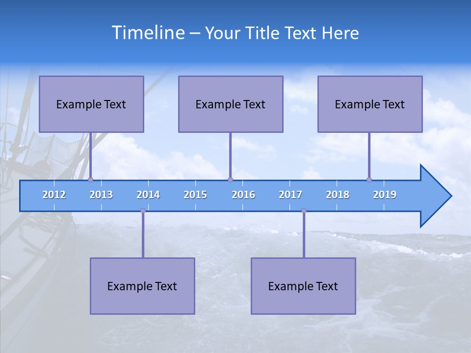 Beauty Harbor Mast PowerPoint Template