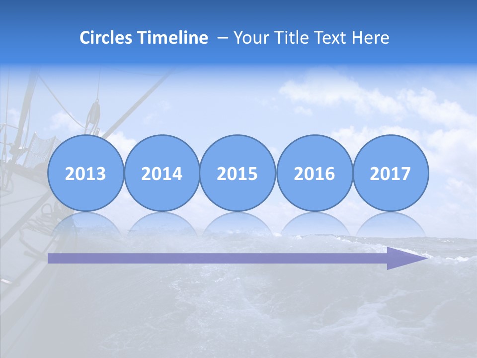 Beauty Harbor Mast PowerPoint Template