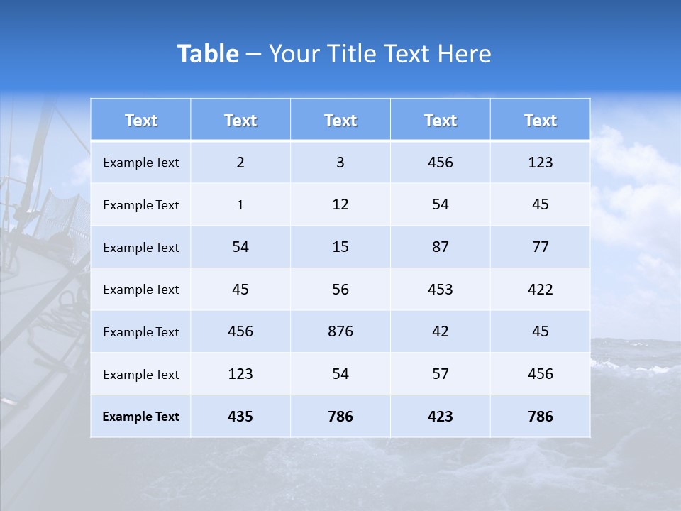 Beauty Harbor Mast PowerPoint Template