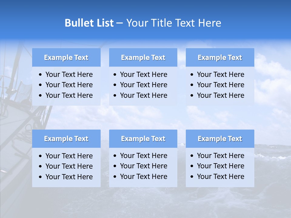 Beauty Harbor Mast PowerPoint Template