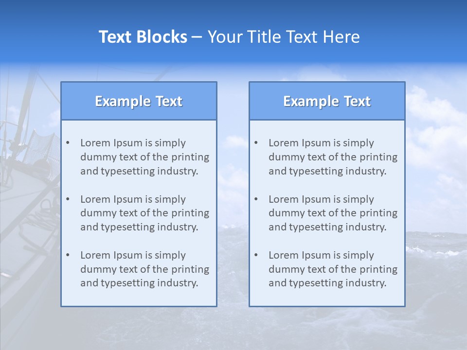 Beauty Harbor Mast PowerPoint Template