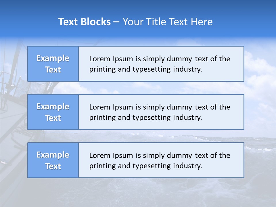 Beauty Harbor Mast PowerPoint Template