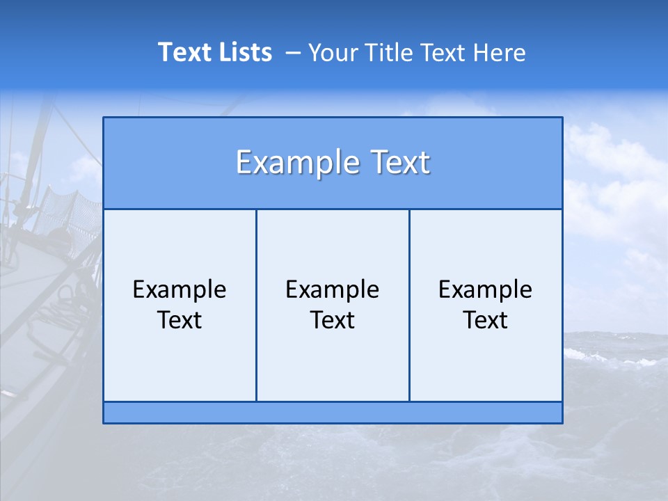 Beauty Harbor Mast PowerPoint Template