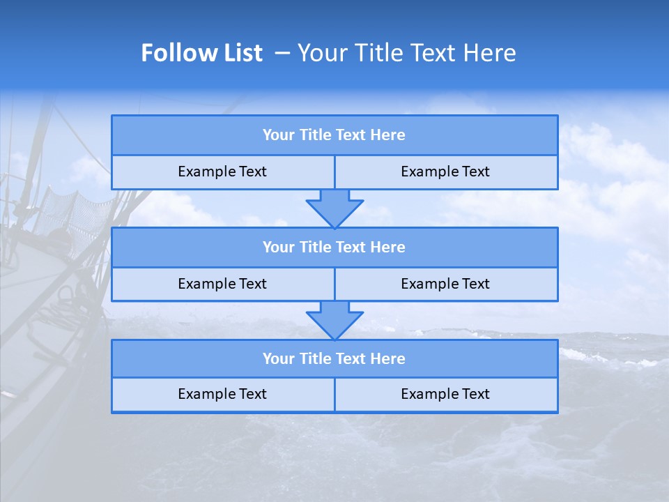 Beauty Harbor Mast PowerPoint Template