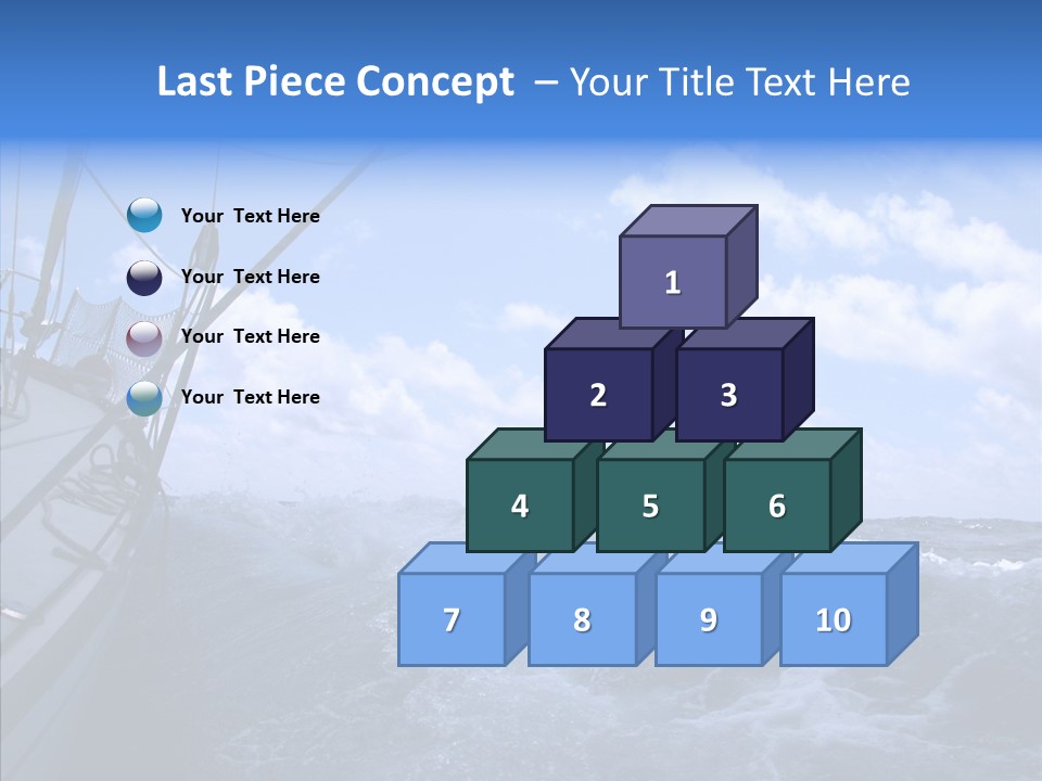 Beauty Harbor Mast PowerPoint Template