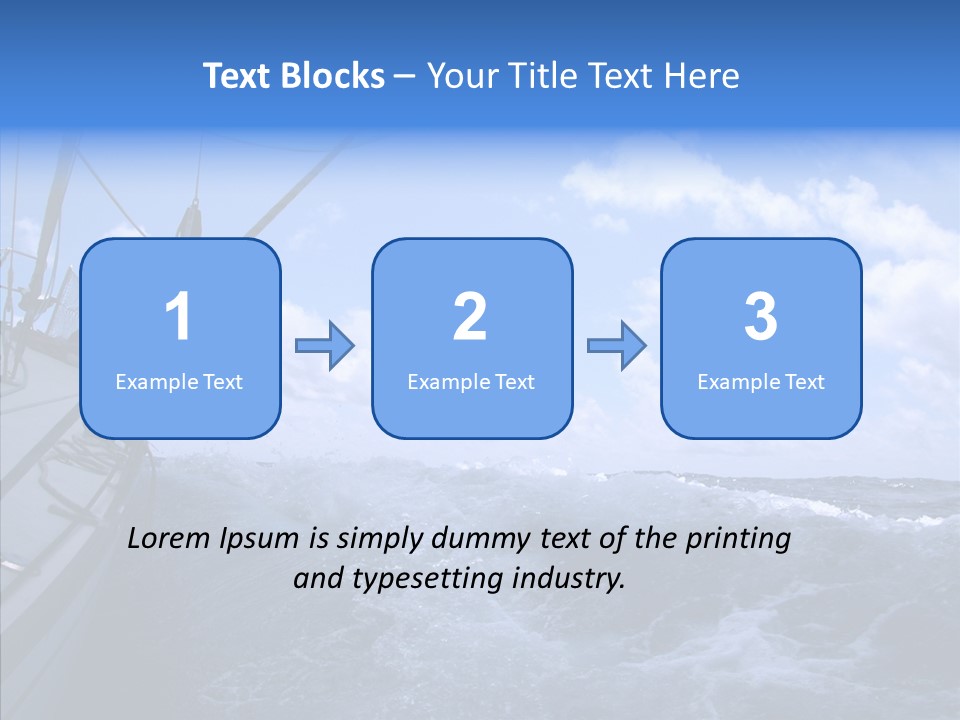 Beauty Harbor Mast PowerPoint Template