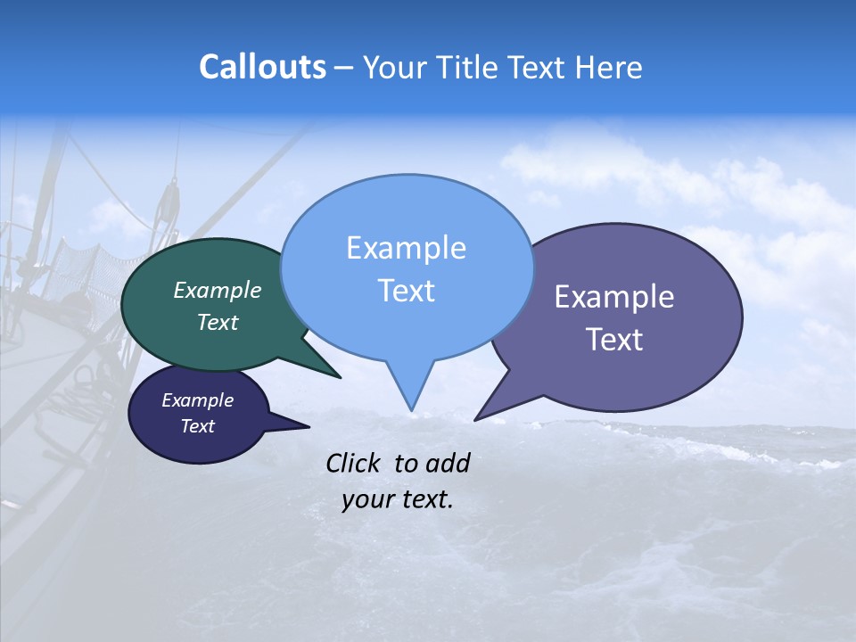 Beauty Harbor Mast PowerPoint Template