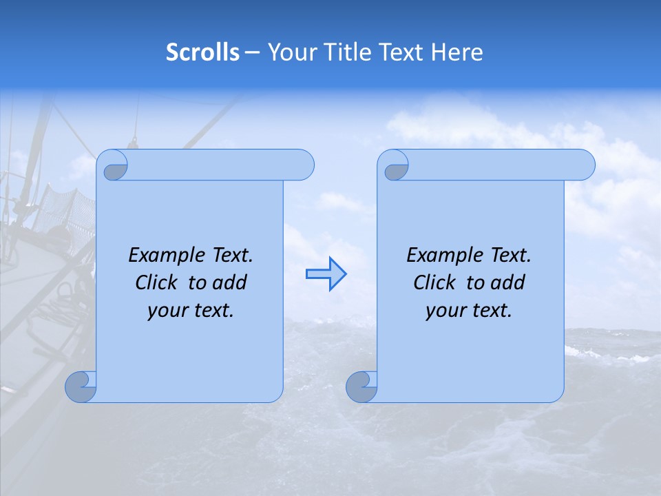 Beauty Harbor Mast PowerPoint Template