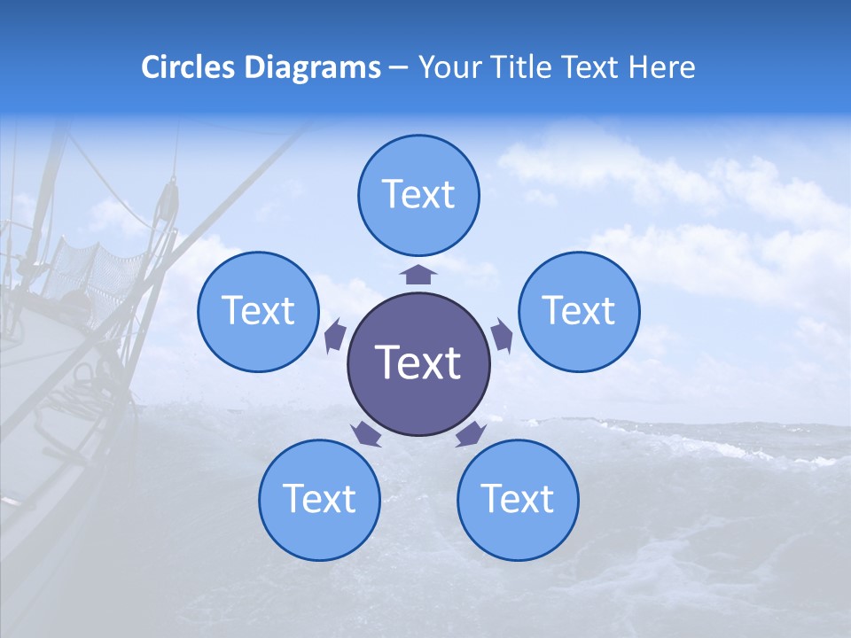 Beauty Harbor Mast PowerPoint Template