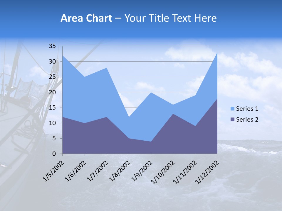 Beauty Harbor Mast PowerPoint Template