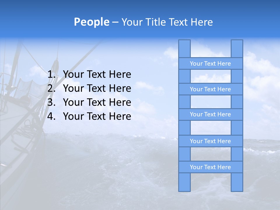 Beauty Harbor Mast PowerPoint Template