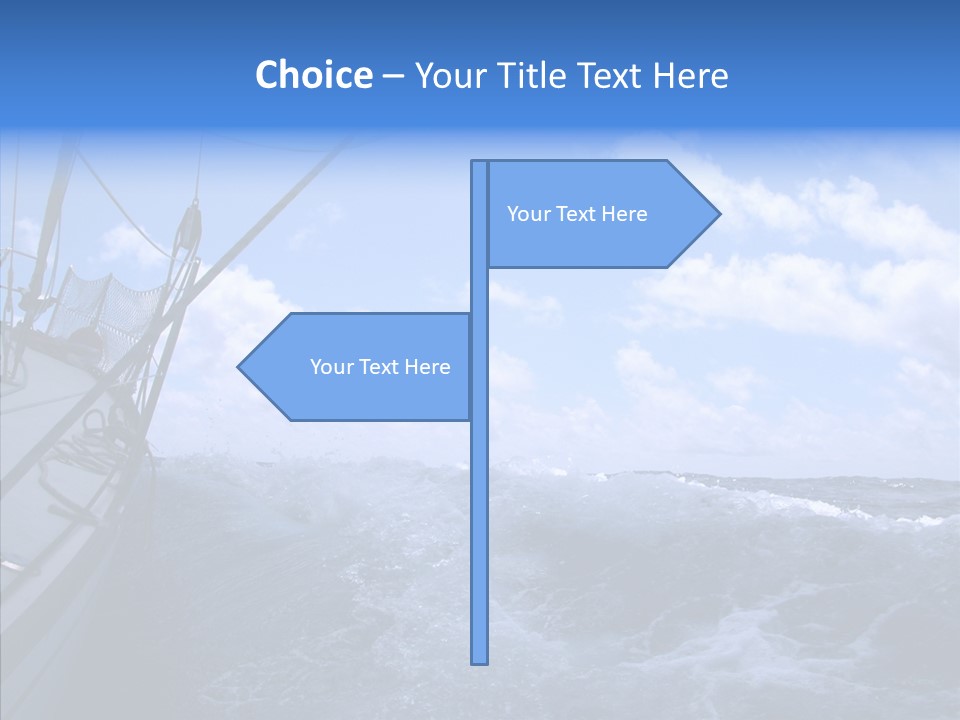 Beauty Harbor Mast PowerPoint Template