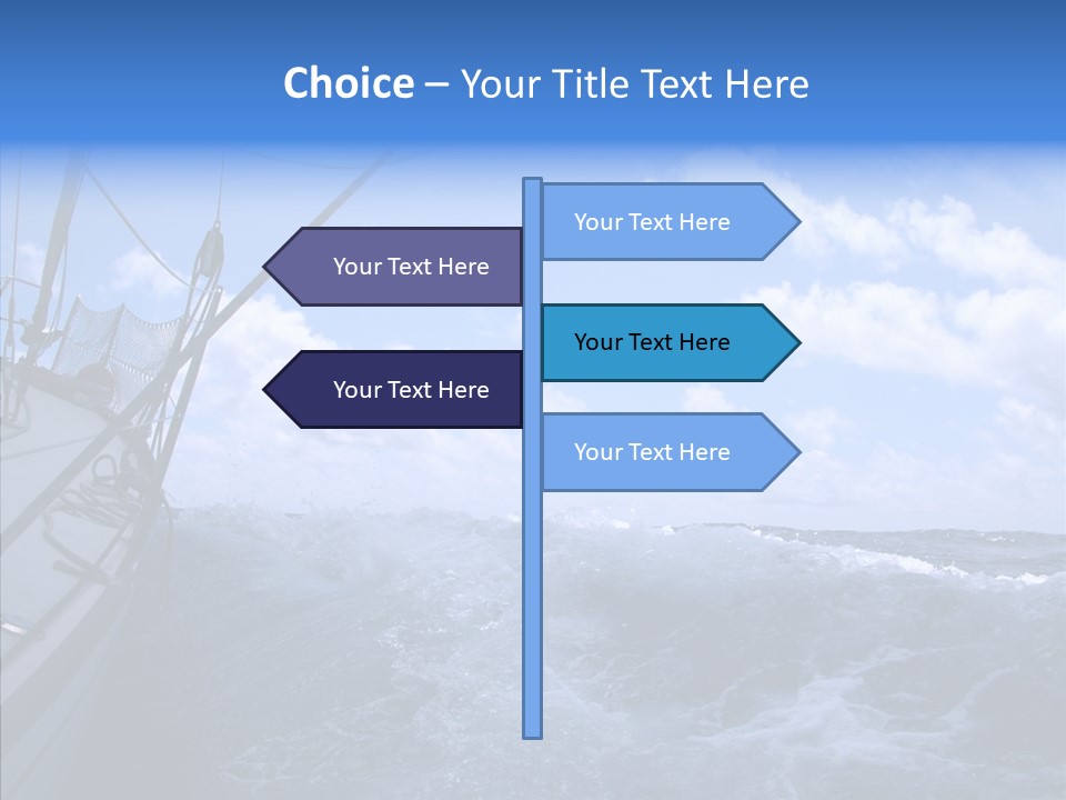 Beauty Harbor Mast PowerPoint Template