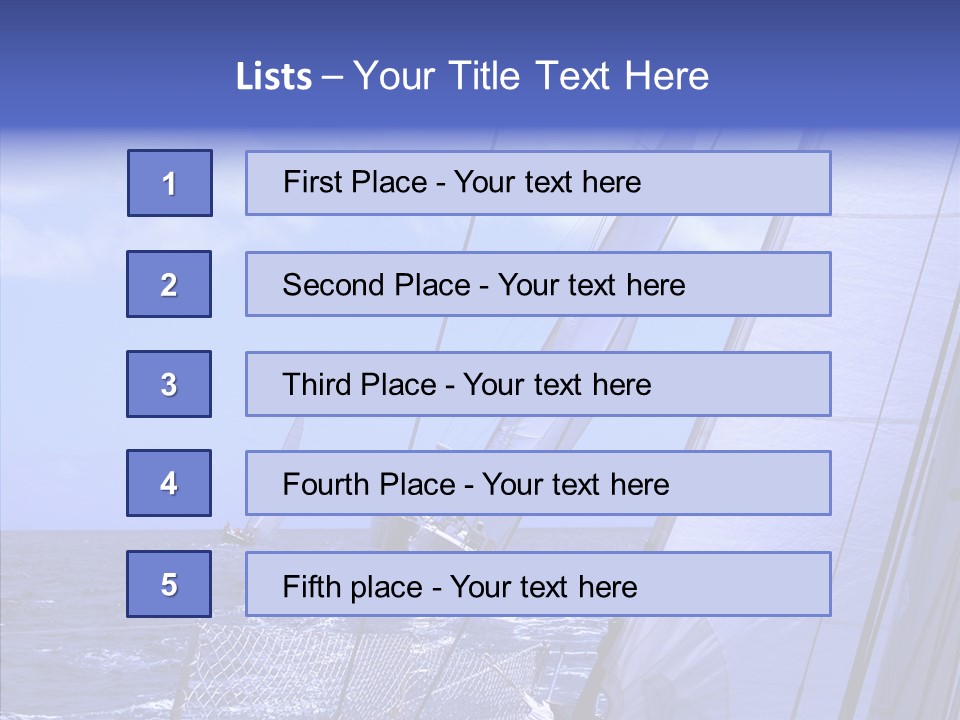 Trot Winch Sail PowerPoint Template