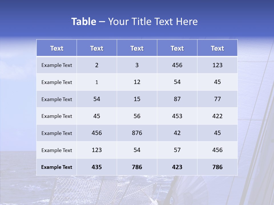 Trot Winch Sail PowerPoint Template