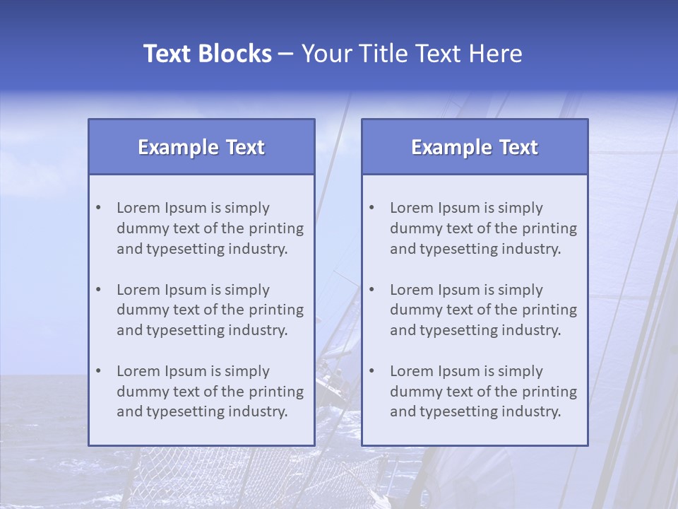 Trot Winch Sail PowerPoint Template