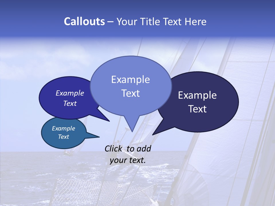 Trot Winch Sail PowerPoint Template