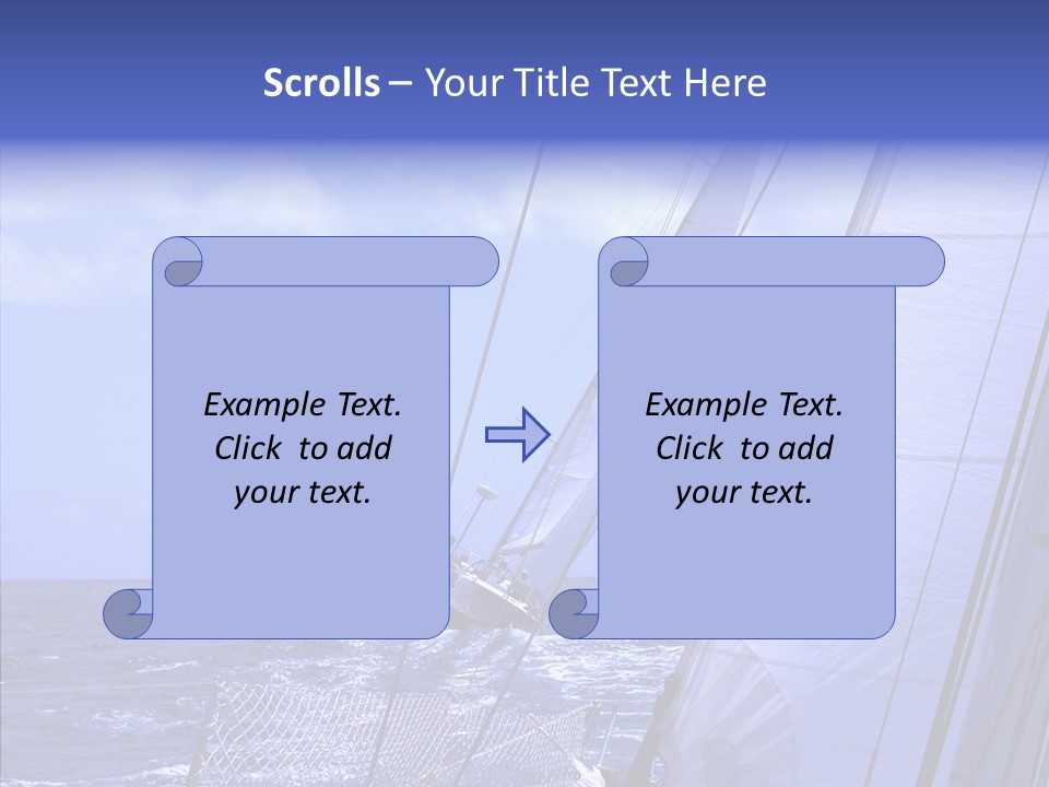 Trot Winch Sail PowerPoint Template