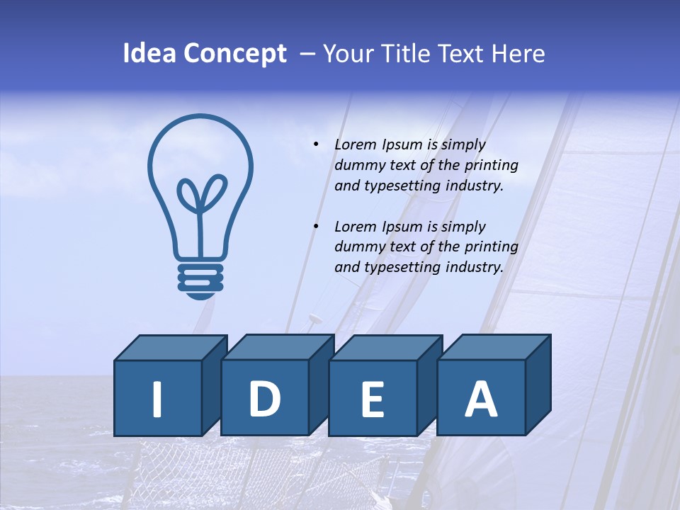 Trot Winch Sail PowerPoint Template